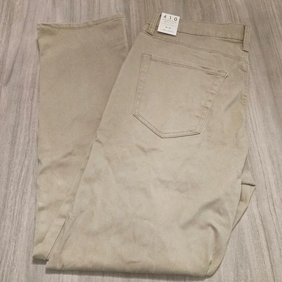 Lucky Brand 410 Athletic Slim Pants Mens 33x30 Tan Khaki 4-Way Stretch - Picture 1 of 8